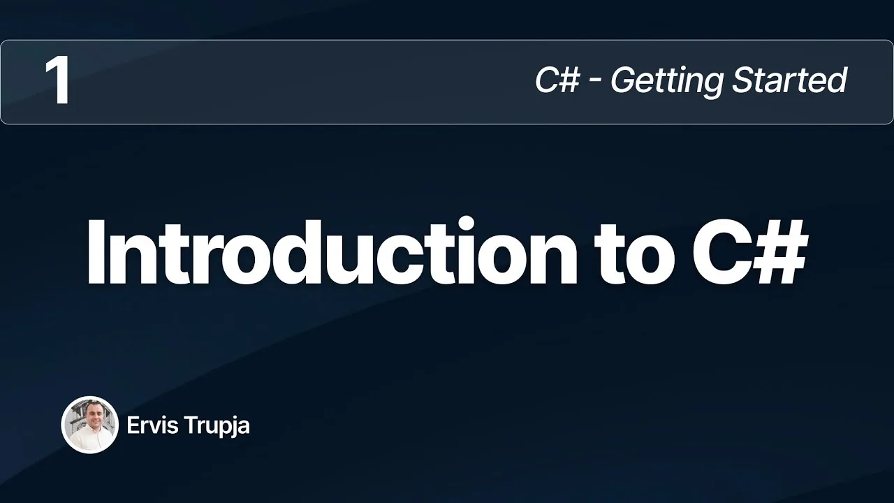 C#, Getting Started